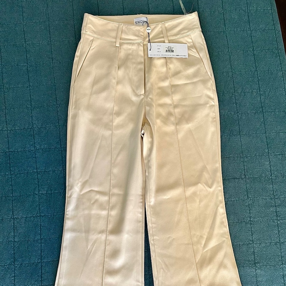 Never Worn! Petal & Pup High-Waisted Burland Pant - Beige